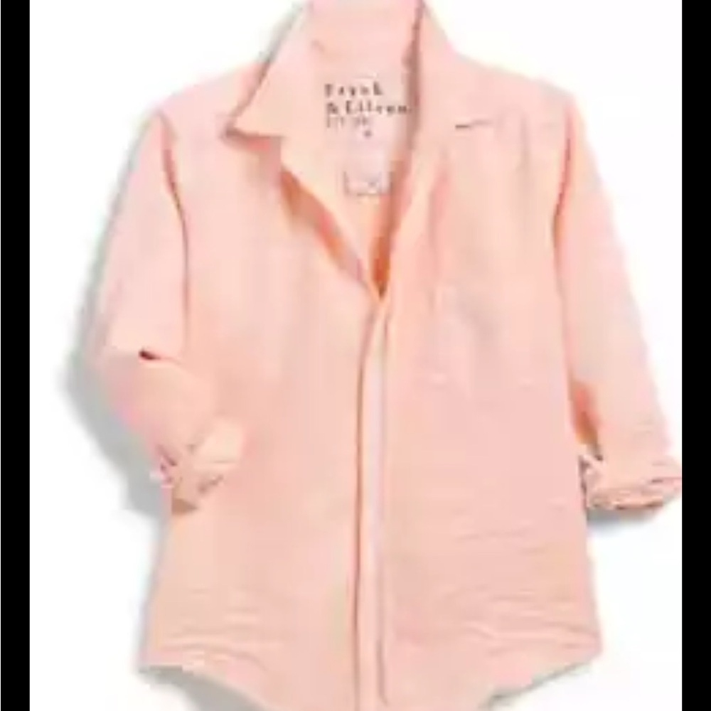 Frank & Eileen Peach Barry Button Up Shirt XS Coastal Classic - Picture 2 of 9